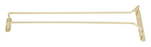 Wire Glass Hanger, Single Channel, 16", Brass Plated (12 Each)-cityfoodequipment.com