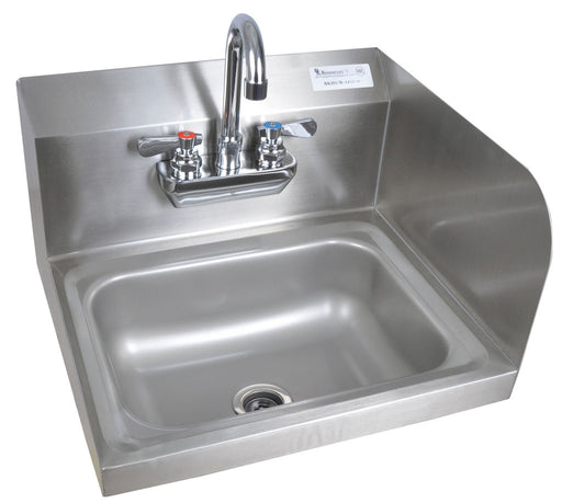 S/S Hand Sink With Eye Wash Station, Faucet 14" x 10" x 5"-cityfoodequipment.com