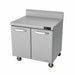 Refrigerated Work Top, Two-Section, 36"W, 9.2 Cu. Ft. Capacity, Backsplash, (2)-cityfoodequipment.com