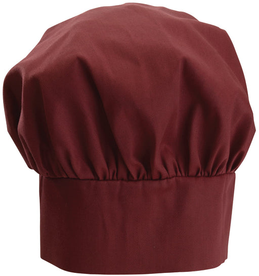 Chef Hat, 13", Velcro Closure, Burgundy (24 Each)-cityfoodequipment.com