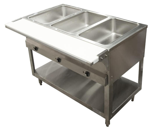 BK-Resources Sealed Well Electric Steam Table (3) Well - 240V 3750W-cityfoodequipment.com