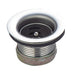 Stainless Steel Basket Drain with Crumb Cup, 1-7/8" Opening-cityfoodequipment.com