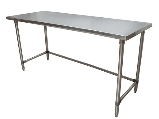 18 ga. S/S Work Table With Open Base 72"Wx30"D-cityfoodequipment.com