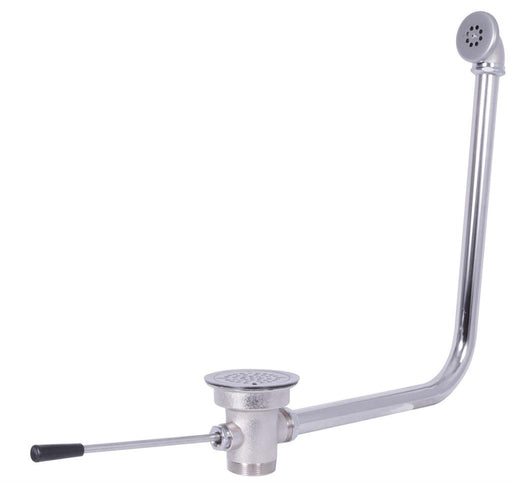 Lever Waste Valve,Straight Drain With Overflow,3-1/2" Sink Opening-cityfoodequipment.com