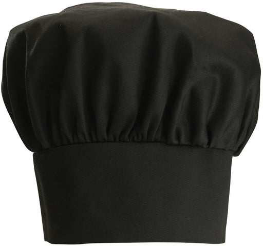 Chef Hat, 13", Velcro Closure, Black (24 Each)-cityfoodequipment.com