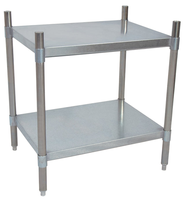 2 Shelf Dry Storage Adjustable S/S Shelving Unit 55" x 24" x 38"-cityfoodequipment.com