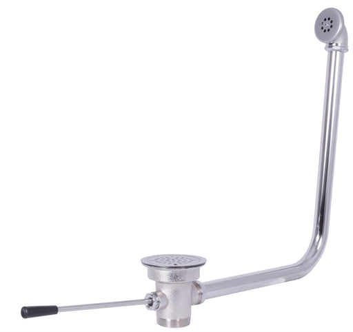 Lever Waste Valve, Straight Drain With Overflow, 3-1/2" Sink Opening-cityfoodequipment.com