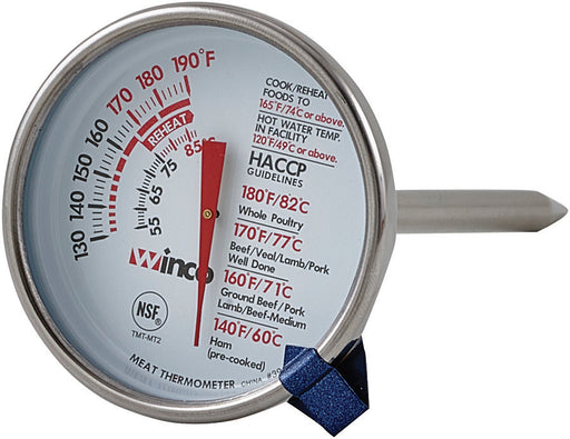 Meat Thermometer, 2" Dial, 5" Probe (12 Each)-cityfoodequipment.com