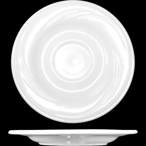 ITI - Amsterdam™ Porcelain BW Saucer 5-3/4" 3 DZ Per Pack-cityfoodequipment.com