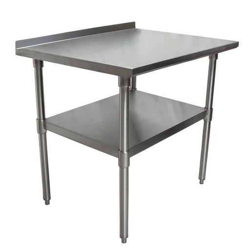 18 ga. S/S Work Table With Undershelf 1.5" Riser 36"Wx24"D-cityfoodequipment.com