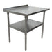 18 ga. S/S Work Table With Undershelf 1.5" Riser 36"Wx24"D-cityfoodequipment.com