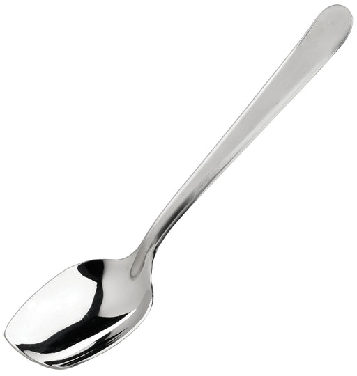 8" Slanted Plating Spoon, Solid (6 Each)-cityfoodequipment.com