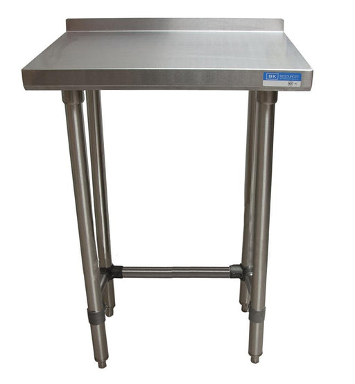 18 ga. S/S Work Table With Open Base 1.5" Riser 24"Wx18"D-cityfoodequipment.com