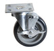 5" Universal Plate Swivel Caster With 4"x4" Plate & Top Lock Brake- Qty 4-cityfoodequipment.com