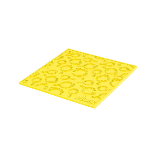 Lodge AS7SKT21 Square Silicone Skillet Trivet, Yellow (QTY-12)-cityfoodequipment.com