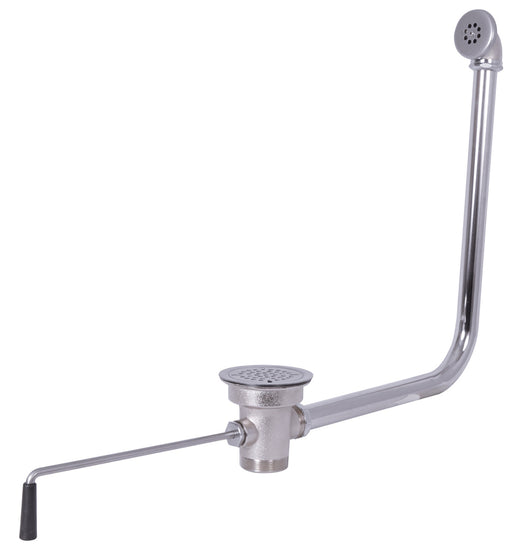 Twist Drain, Lever Operated With Overflow, 11" Handle, 3-1/2" Opening-cityfoodequipment.com