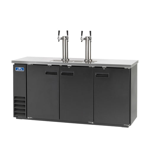 Direct Draw Draft Beer Dispenser, 73"W, 20.7 cu. ft. capacity, side mounted self-cityfoodequipment.com
