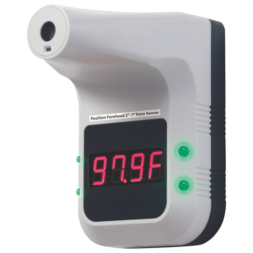 Wall-Mount,Non-contact Forehead Thermometer,89.6 to 109F,2-7.75"Testing Range (12 Each)-cityfoodequipment.com