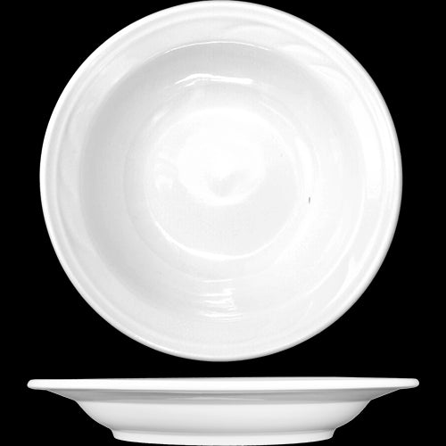 ITI - Amsterdam™ Porcelain BW Deep Rim Soup Bowl (16oz) 1 DZ Per Pack-cityfoodequipment.com