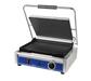 Globe GSG1410 Single Commercial Panini Press w/ Cast Iron Smooth Plates, 120v-cityfoodequipment.com