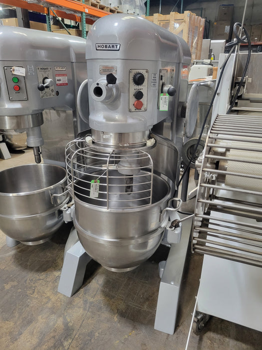 Used Hobart H600T, 2HP 60Qt Commercial Dough Mixer W/ Guard, W/Timer, 3PH-cityfoodequipment.com