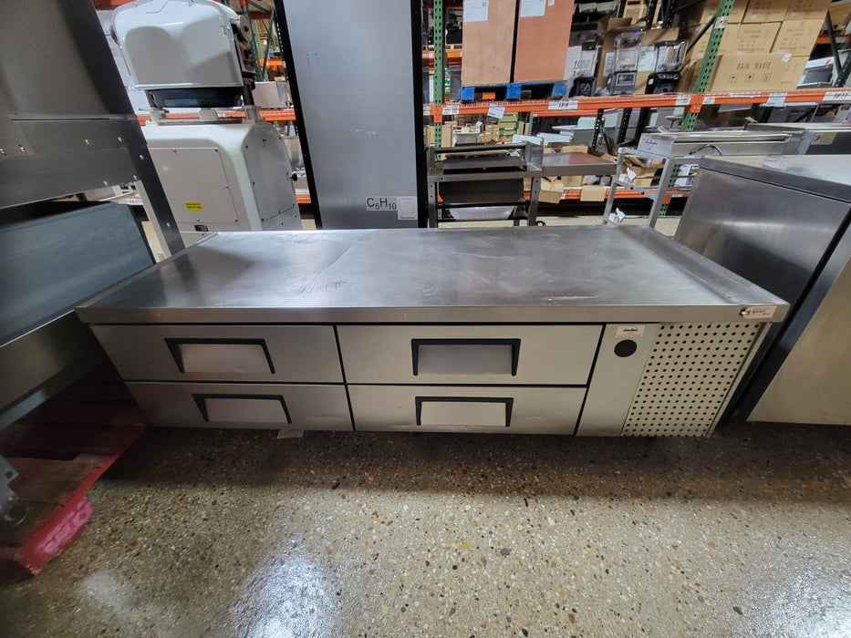 Used True TRCB-79-HC 79" Chef Base w/ (4) Drawers - 115v-cityfoodequipment.com