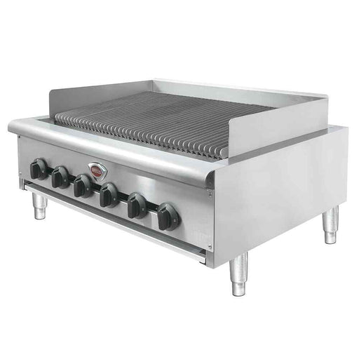 Wells HDCB-3630G 36" Gas Charbroiler w/ Cast Iron Grates - Manual, Natural Gas-cityfoodequipment.com