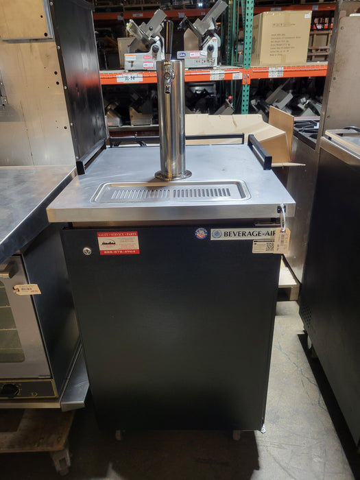 Beverage-Air BM23HC-B Black Single Tap Beer Dispenser - (1) 1/2 Keg Capacity-cityfoodequipment.com