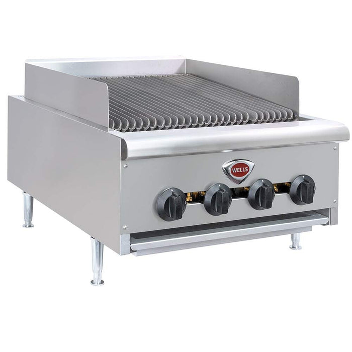 Wells HDCB-2430G 24" Radiant Charbroiler w/ Cast Iron Grates, Liquid Propane/Natural Gas-cityfoodequipment.com