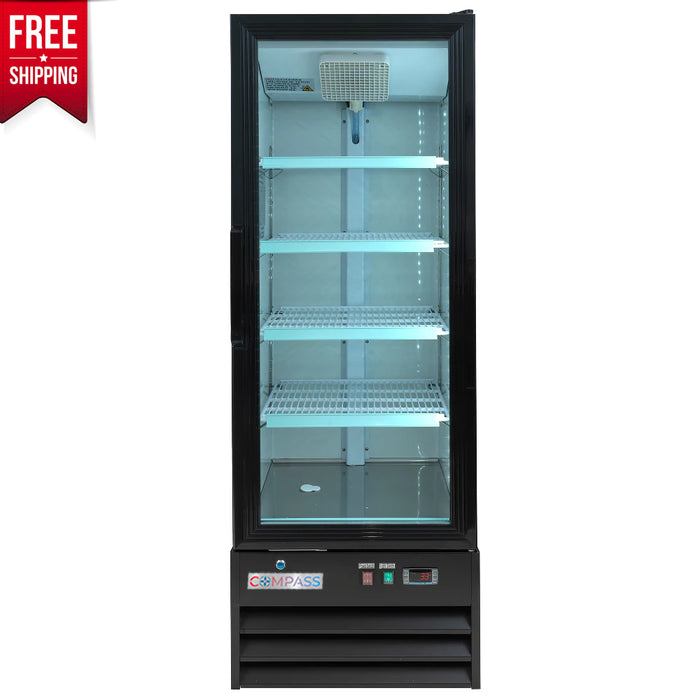 Compass 21 5/8" Glass Door Merchandiser, Right Hinge Door, 115V-cityfoodequipment.com