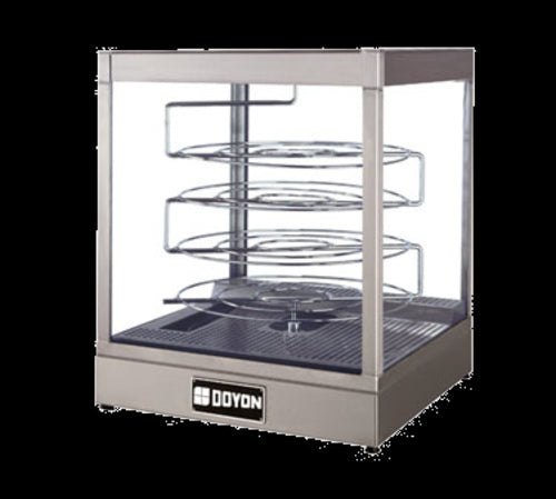 Doyon DRPR4S 22 3/8" Rotating Heated Pizza Merchandiser w/ 4 Levels, 120v-cityfoodequipment.com
