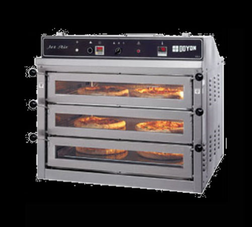 Doyon PIZ3 Jet Air Countertop Triple Pizza Deck Oven - 120-208v-cityfoodequipment.com