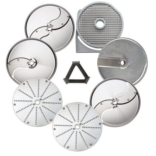 Eurodib 650114 Dito Sama 7 Disc Package w/ Grating, Slicing, & Shredding Discs-cityfoodequipment.com