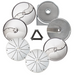 Eurodib 650114 Dito Sama 7 Disc Package W/ Grating, Slicing, & Shredding Discs-cityfoodequipment.com