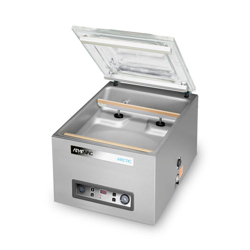 Eurodib ARCTIC16D Atmovac Countertop Vacuum Pack Machine W/ (2) 16 1/2" Seal Bars - Stainless, 120v-cityfoodequipment.com