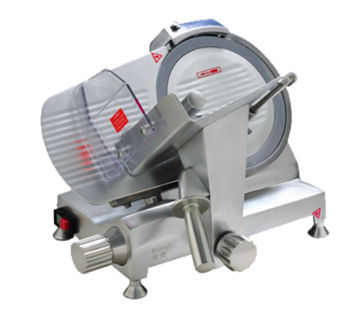 Eurodib HBS-250L Manual Meat Slicer W/ 10" Blade, Belt Driven, Aluminum, 1/5 Hp-cityfoodequipment.com