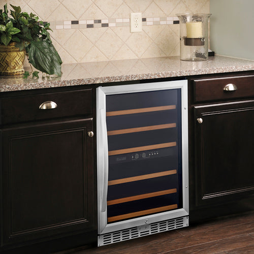 Eurodib USF54D 23 2/5" Onesection Wine Cooler W/ (2) Zones - 46 Bottle Capacity, 110v-cityfoodequipment.com