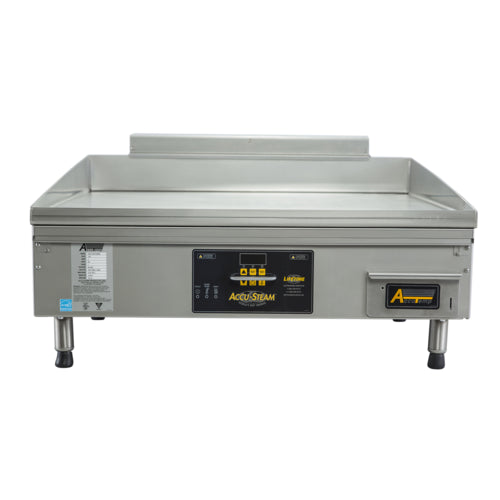 AccuTemp GGF1201A4850-T1 48" Gas Griddle w/ Digital Controls - 3/16" Stainless Steel Plate, Natural Gas-cityfoodequipment.com