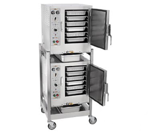 Accutemp S62403D110DBL (12) Pan Covection Steamer - Stand, Holding Capability, 240v/3ph-cityfoodequipment.com