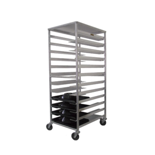 Alluserv AURSC12 Ambient Mobile Delivery Cart W/ (12) Tray Capacity, Aluminum-cityfoodequipment.com