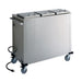 Alluserv CPH3 43 11/25" Heated Mobile Dish Dispenser W/ (3) Columns - Stainless, 208-240v/1ph-cityfoodequipment.com