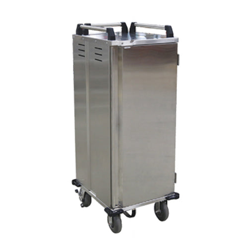 Alluserv ST1D1T8 Ambient Meal Delivery Cart W/ (8) Tray Capacity, Stainless-cityfoodequipment.com