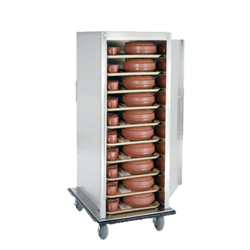 Alluserv VL2024S Ambient Meal Delivery Cart W/ (24) Tray Capacity, Stainless-cityfoodequipment.com