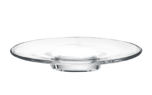 Anchor Hocking 1P01672 4 1/4" Round Kenya Espresso Saucer - Glass, Clear-cityfoodequipment.com