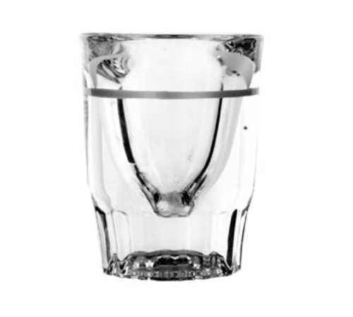 Anchor Hocking 5280/1612UL 1 1/4 Oz Fluted Whiskey Shot Glass With 1/2 Oz. Cap Line-cityfoodequipment.com