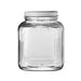 Anchor Hocking 85787AHG17 2 Qt Glass Cracker Jar W/ Brushed Metal Lid-cityfoodequipment.com