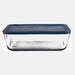 Anchor Hocking 85914L20 11 Cup Rectangular Food Storage Glass W/ Blue Lid-cityfoodequipment.com