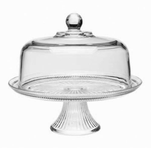 Anchor Hocking 86475L20 12 1/2" Round Cake Dome Set, Glass-cityfoodequipment.com