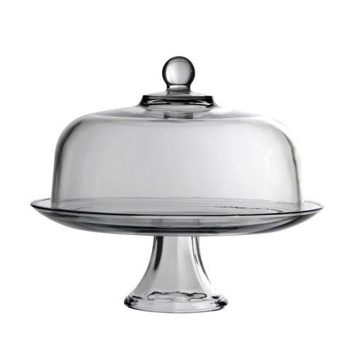 Anchor Hocking 87892L20 13" Round Cake Dome Set, Glass-cityfoodequipment.com