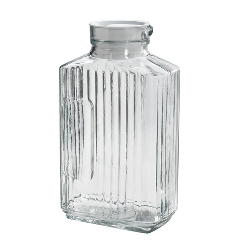 Anchor Hocking 93221AHG17 2 Qt Bistro Pitcher W/ Lid, Clear-cityfoodequipment.com